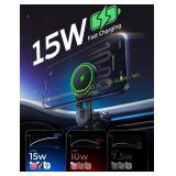 LISEN Car Mount Charger 15W Wireless Charger
