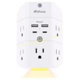 Mifaso Surge Protector Outlet Extender with Light