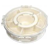 DIVINA VITAE Divided Rotating Serving Tray w/ Lid
