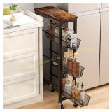 Honest 5-Tier Slim Rolling Cart