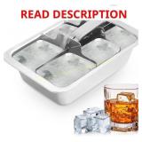 Stainless Steel Ice Cube Trays 6 Large Slots
