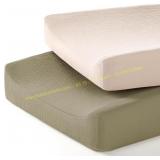 Lulumoon Baby Changing Pad Cover Olive+Cream