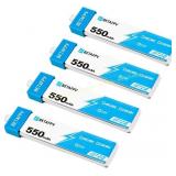 BETAFPV 4pc BT2.0 550mAh 1S 40C/80C Lipo Batteries