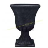 Winston Large 16x21 in Black Resin Urn Planter