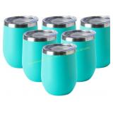 HASLE OUTFITTERS 12oz Wine Tumbler 6 Pack