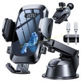 HTU Car Phone Mount: Universal Long Arm, Gray