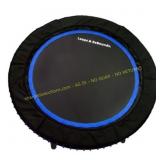 LEAPS & REBOUNDS 48 in. Mini Trampoline, Blue