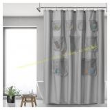 N&Y HOME Waterproof Shower Curtain, 71x72