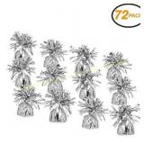 SRENTA 5.5" Silver Balloon Weights, Pack 72