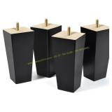 AORYVIC 6" Furniture Legs Set of 4, Black