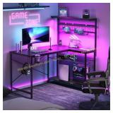 Bestier 42L Gaming Desk with Power Outlets