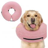 Supet Inflatable Dog Cone Collar Pink 02 L