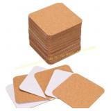 50-Pack uxcell 3 in. Cork Coasters