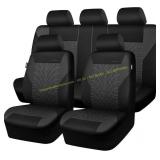 CAR PASS Car Seat Covers Full Set, 3D Embossed