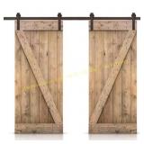 CALHOME 60x84 Bar Series Pine Barn Door Kit