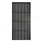 Unique Home Designs Black Security Door w/ Screen