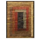 Home Dynamix Black/Brown Geometric Area Rug 8x10