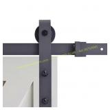 CALHOME 79 in. Black Barn Sliding Door Hardware