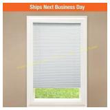 White Cordless Vinyl Blinds, 1" Slats, 57x48