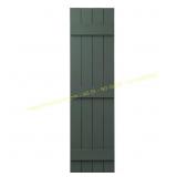 2ct. Ply Gem 63x15 in. Shutters   Batten Green