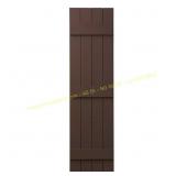 2ct. Ply Gem 15x63 in. Shutters   Terra Brown