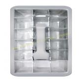 2 ct. Harold Import Silver Aluminum Ice Tray