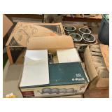 Recessed lights,siding blocks