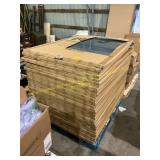 Pallet of glass chair mats