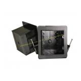 8 ct. Cantex EZ Box 36 cu in PVC 2-Gang Gray