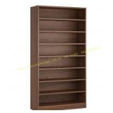 BYBLIGHT Eulas 71 in. Brown Wood 9-Tier Bookcase