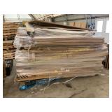 Pallet of assorted white boards room dividers