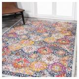 JONATHAN Modern Persian Multi 5x8 Boho Trellis Rug