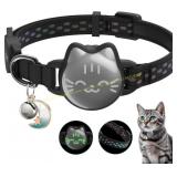 Waterproof Airtag Cat Collar with Fish Pattern