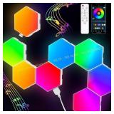 TISOFU Hexagon Lights (8 Pack) RGB LED Panels