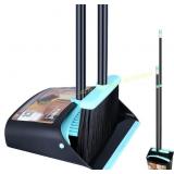 Broom and Dustpan Set with Long-Handle Broom
