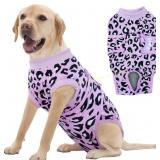 FUAMEY Recovery Suit for Dogs Med Leopard