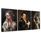 PAINURA Funny Bathroom Wall Art 3 8x10 Unframed