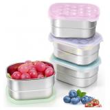 Stainless Steel Snack Containers Set (8oz, 4)