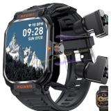 ZJX Smart Watch with Earbuds, 2.01" HD Screen