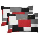 Emvency 2-Piece Geometric Pillow Covers 12x20