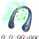 Neck Fan, 360  Bladeless, USB, 3 Speeds, WHITE