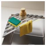 Triangular Dish Drying Rack - Over Sink, Grey