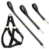 PUPTECK No-Pull Dog Harness with 3 Leashes