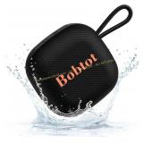 Bobtot Bluetooth Speaker IPX7, 16h, Mini Black