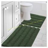 H.VERSAILTEX Chenille Shag Bath Rug Set (2pc)