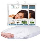 2 pk SafeRest Pillow Protector Queen