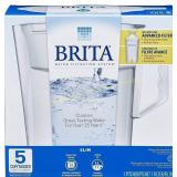 Brita Slim 5-Cup Pitcher with Filter White