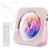 Bluetooth CD Player with FM Radio (Pink)