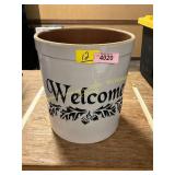 Welcome Crock