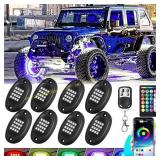 Dark Eagle Pods RGB Rock Lights for Jeeps UTV SUV